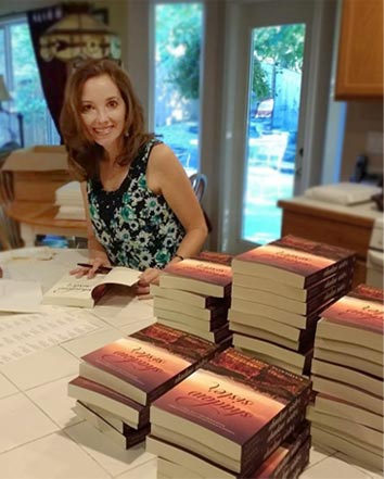 Signing launch team copies of Shadow Sister