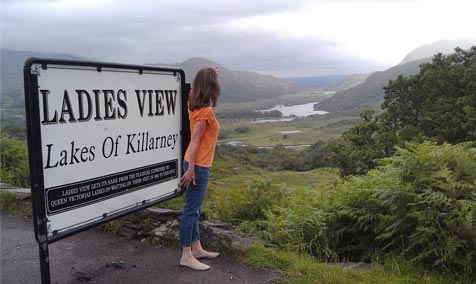 Taking in the view at Lakes of Killarney, Ireland